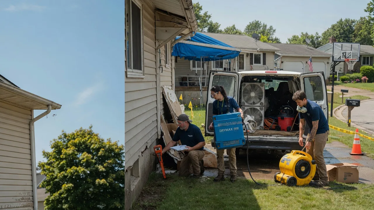 Ceiling Leak Cleanup in Ravenna, OH near me